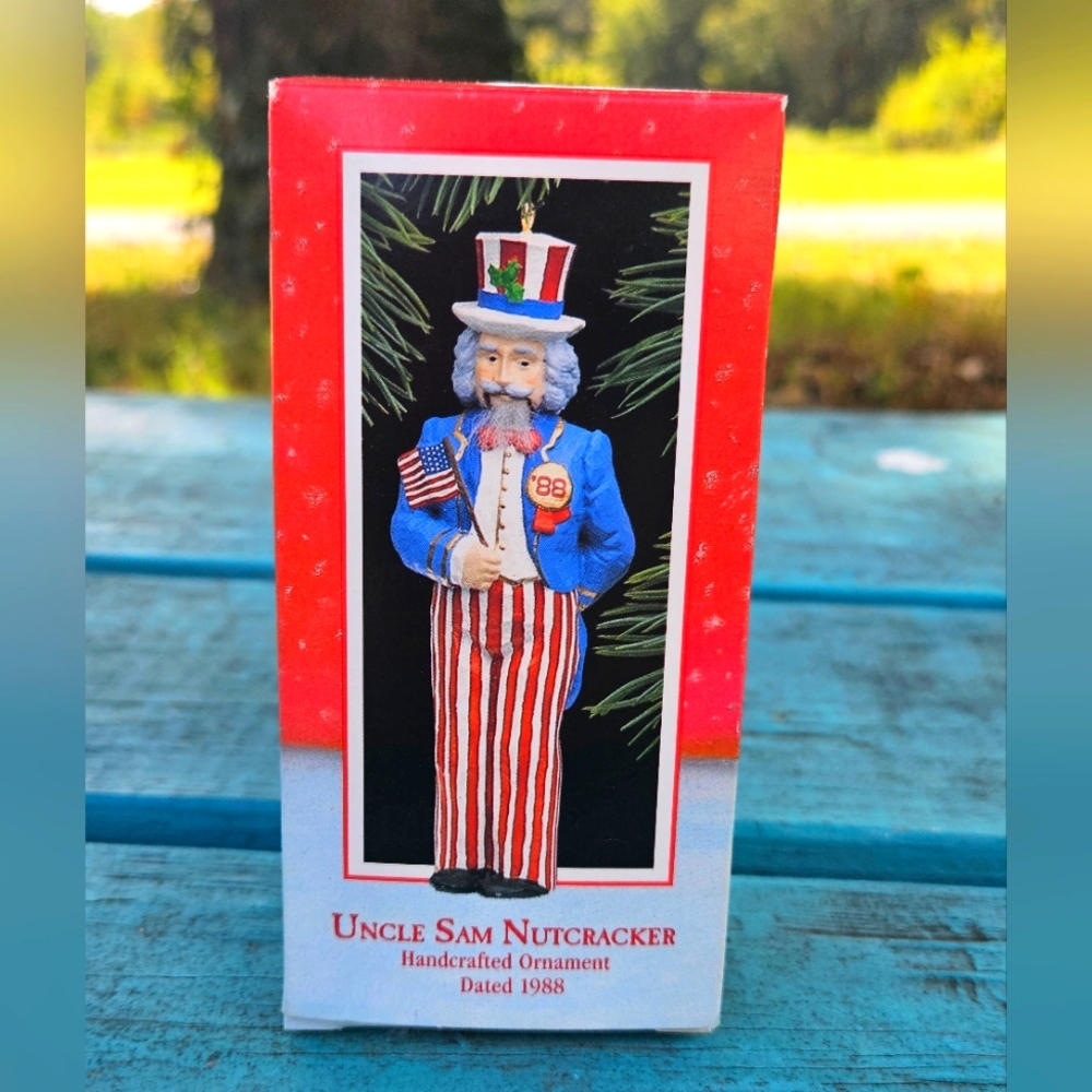 Uncle Sam Nutcracker 1988 Hallmark Ornament